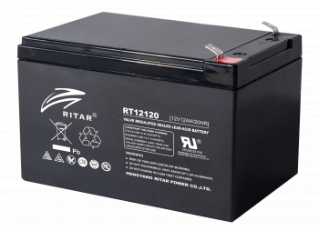 Lead Battery RITAR (RT12120) AGM  12V / 12 Ah - 151 / 98 / 95mm T2 RITAR