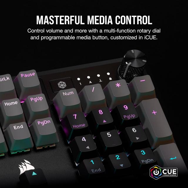 Gaming Mechanical keyboard CORSAIR K70 Core RGB Corsair Linear Red Switch - Carbon Gray 