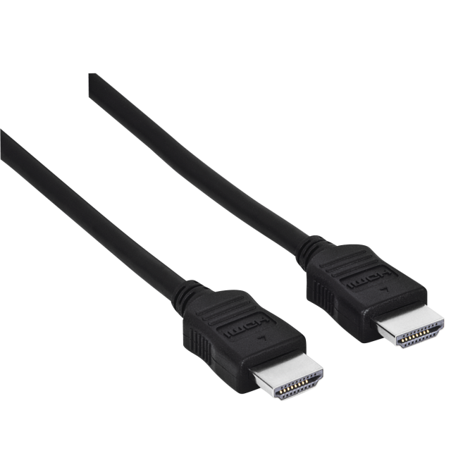 Кабел HAMA 205000, HDMI мъжко - HDMI мъжко, 10Gbit/s, 1080p, 1.5 м, Екраниран, Черен 