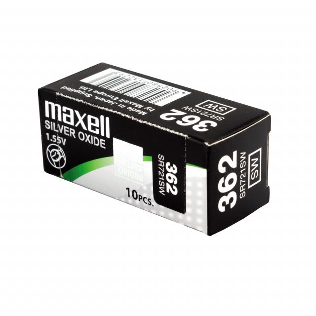 Бутонна батерия сребърна MAXELL SR721 SW  AG11/362/ 1.55V 