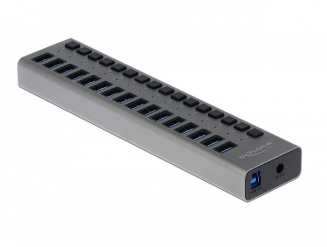 Delock External USB Hub with 16 Ports, DELOCK-63739 