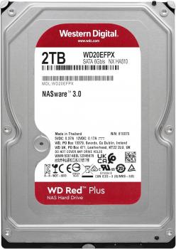 HDD WD Red PLUS NAS, 2TB, 5400rpm, 128MB, SATA 3