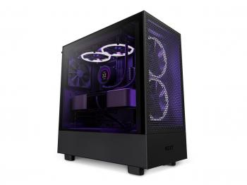 Case NZXT H5 Flow Matte Black, Mid-Tower