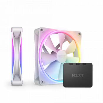 Twin Pack NZXT F140 RGB Duo White + RGB Controller