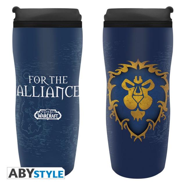 ABYSTYLE WORLD OF WARCRAFT Travel Mug Alliance 