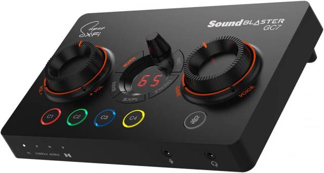 Външна звукова карта Creative Sound Blaster GC7, USB-C, Super X-FI, PC, Mac, PS 4/5, Xbox, Nintendo Switch 