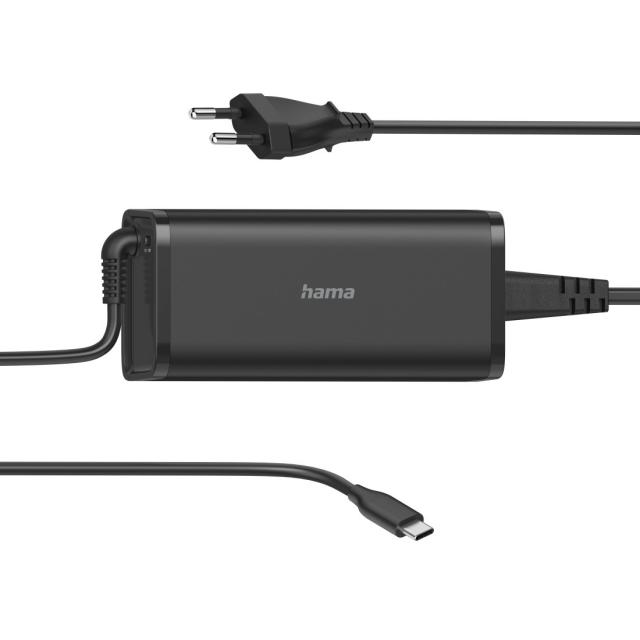 Hama Universal USB-C Power Supply Unit, Power Delivery (PD), 5-20V/92W 