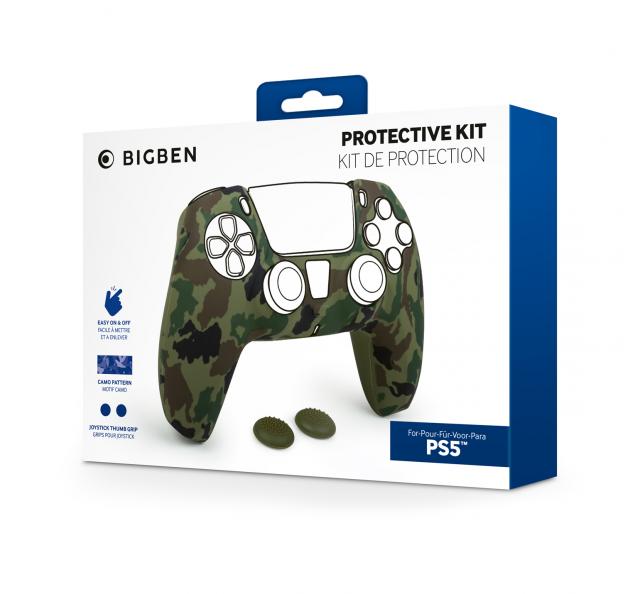 Nacon BigBen PS5 Silicon Glove, Camo Green 