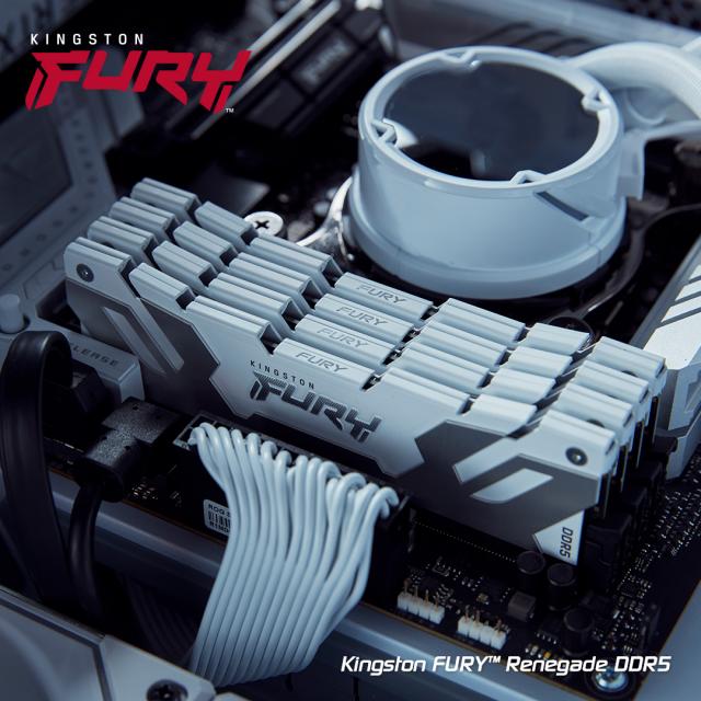 Памет Kingston Fury Renegade White 32GB(2x16GB) DDR5 