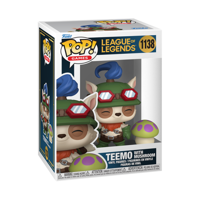 Фигурка Funko Pop! Games: League of Legends - Teemo with Mushroom #1138 