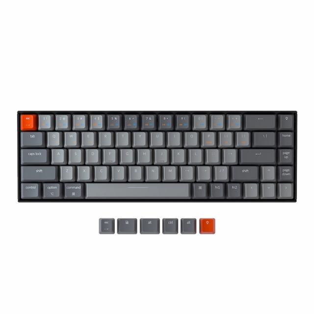 Геймърска Механична клавиатура Keychron K6 Hot-Swappable 65% Gateron Brown Switch RGB LED ABS 