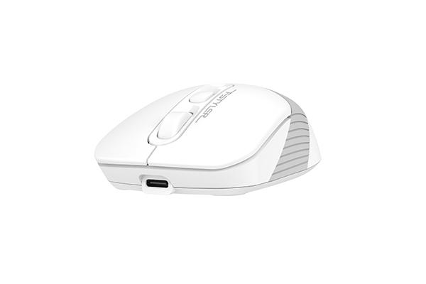 Wireless Mouse A4tech FG10S Fstyler Grayish White, White 