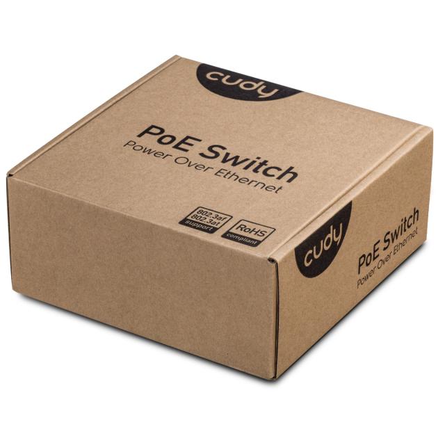 Switch Cudy GS1005P, 5-Port Gigabit POE+ Switch with Uplink Ports 