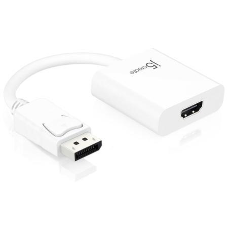 Адаптер j5create JDA154, DisplayPort мъжко - HDMI женско, 90 мм 