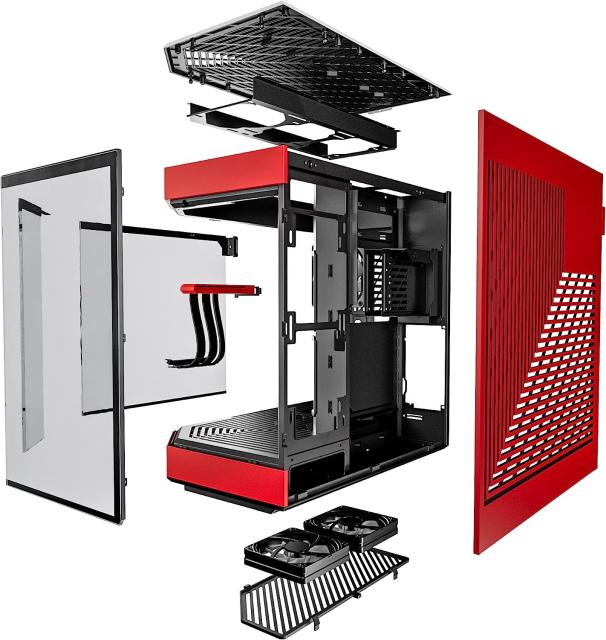 Case HYTE Y60 Tempered Glass, Mid-Tower, Black and Red 