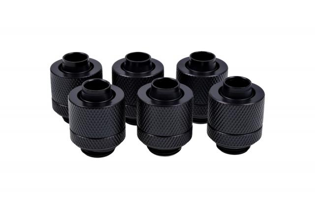 Фитинг Alphacool Eiszapfen, Удължител, 13/10mm, G1/4, Черен мат, 6 броя 