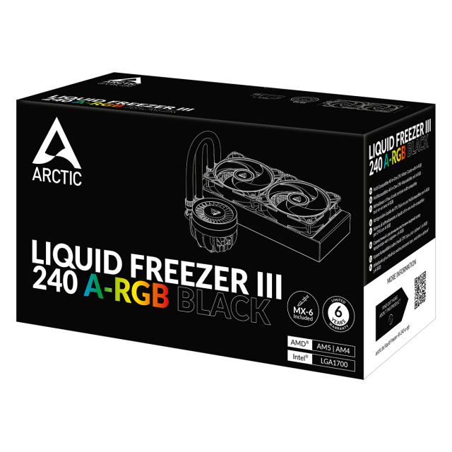 CPU Cooler Arctic Liquid Freezer III 240 RGB Black 