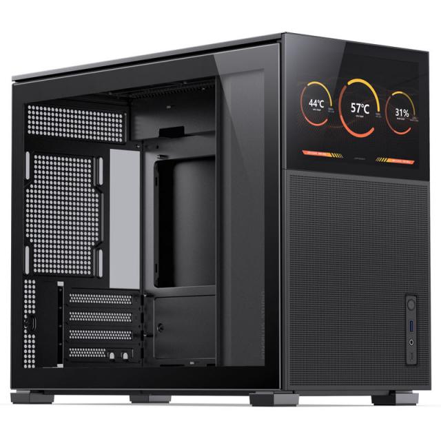 Кутия Jonsbo D31 Mesh Screen TG, mATX, Черен 