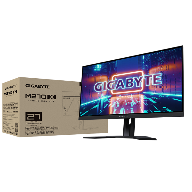 Gaming Monitor Gigabyte M27Q X 27" IPS QHD 2560x1440, 240Hz, 1 ms, Rev 1.0 