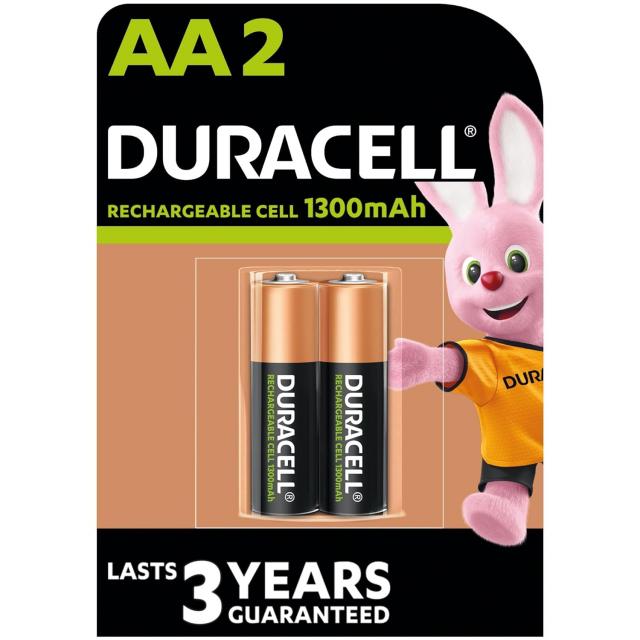 Акумулаторна батерия DURACELL R6 AA, 1300mAh NiMH, 1.2V, 4 бр. в опаковка  