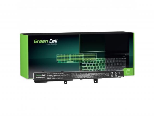 Батерия  за лаптоп GREEN CELL, Asus X551 X551C X551CA X551M X551MA X551MAV F551 F551C F551M R512C R512CA R553L A31N1319, 11.25V, 2200mAh 