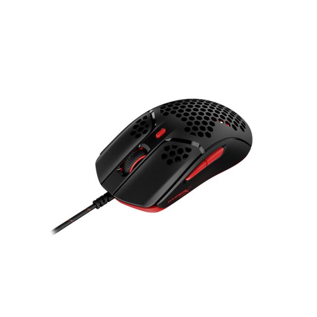 Геймърска мишка HyperX Pulsefire Haste, RGB, USB 2.0, Черен/Червен 