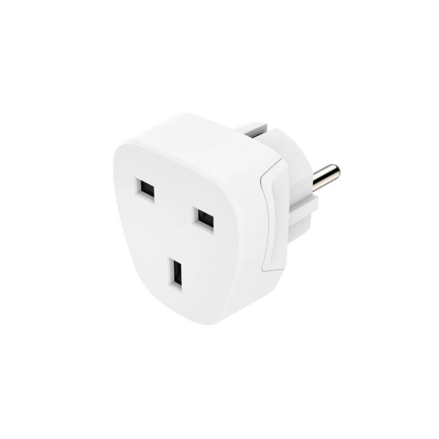 Travel Adapter Type G, 3-Pin, for Devices from the UK, 223459 