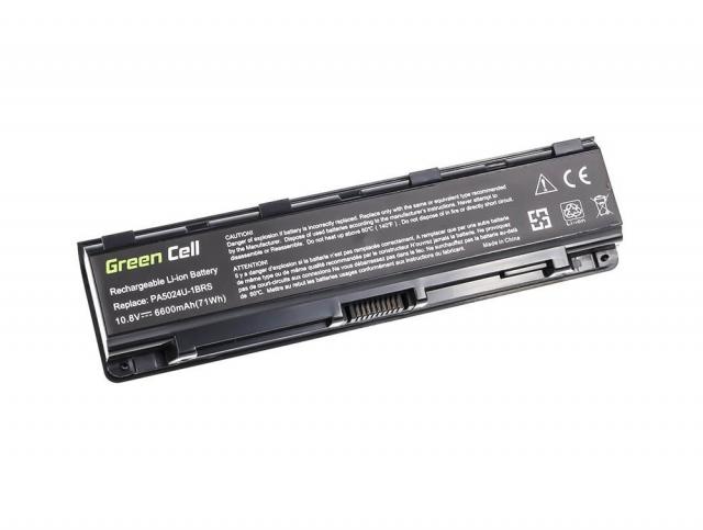 Батерия за лаптоп GREEN CELL, Toshiba Satellite C850 C855 C870 L850 L855 PA5024, 10.8V, 6600mAh 