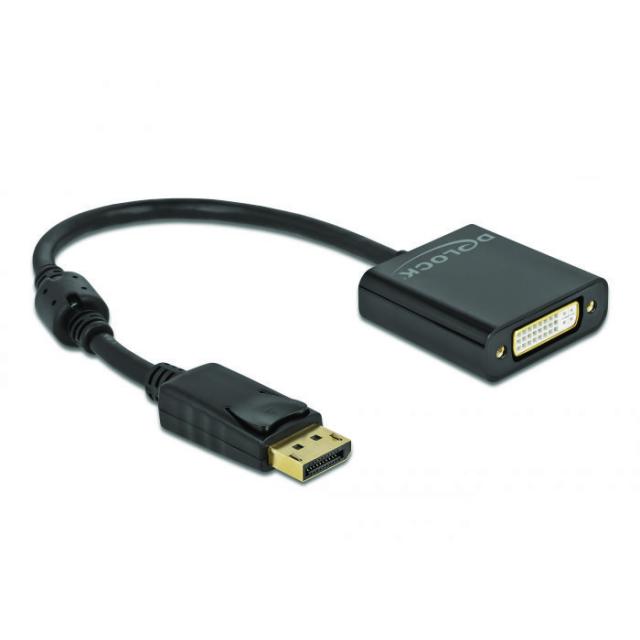 Адаптер Delock 63482 DisplayPort мъжко - DVI женско 