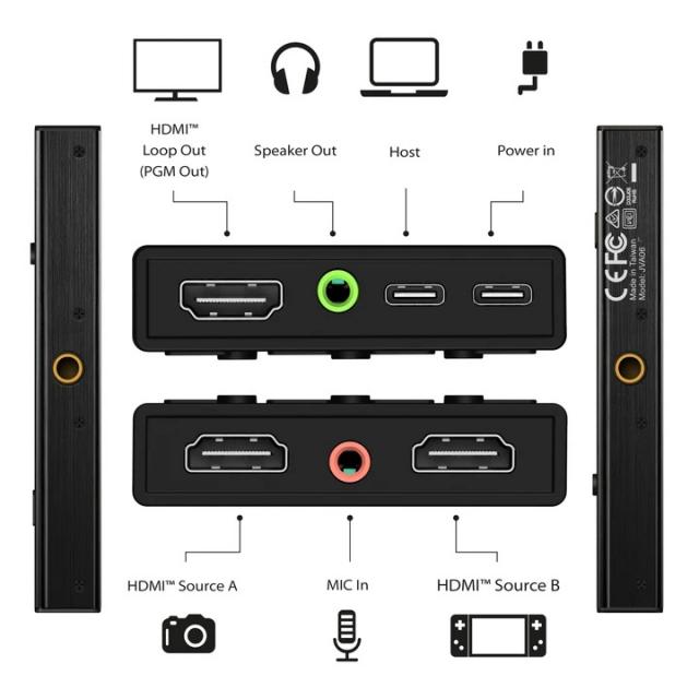 Кепчер j5create JVA06 Dual HDMI™ видео кепчър 