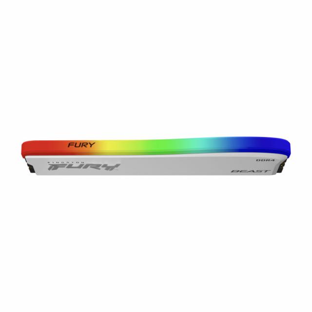 Памет Kingston FURY Beast White RGB 8GB DDR4 3600MHz KF436C17BWA/8 