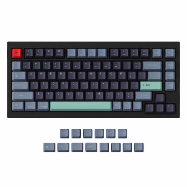 Капачки за механична клавиатура Keychron Hacker 96-Keycap Set PBT Dye-Sub US Layout 