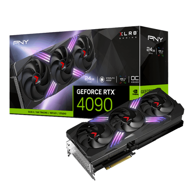 Видео карта PNY RTX 4090 GAMING VERTO EPIC-X OC 24GB GDDR6X 