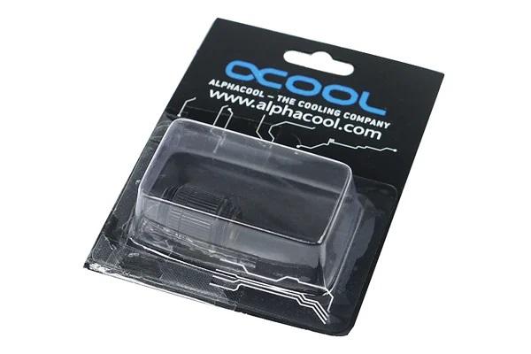 Alphacool HF double nipple G1/4'' outer thread to G1/4'' outer thread revolvable, Matt black 