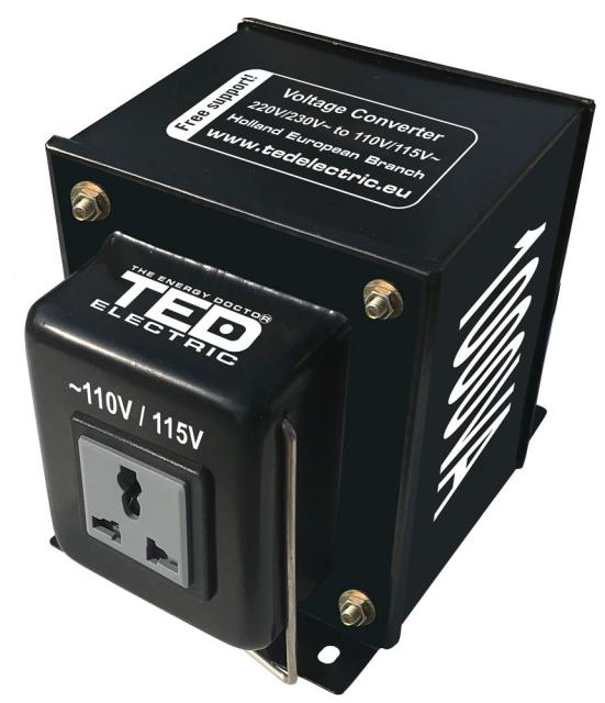 TED ELECTRIC волтов конвертор  220V / 110V  Up / Down  1000VA  TED003645 