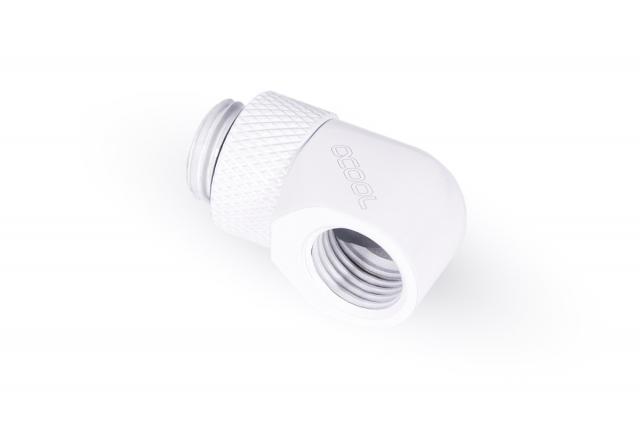 Alphacool Eiszapfen L-connector rotatable G1/4 outer thread to G1/4 inner thread - white 