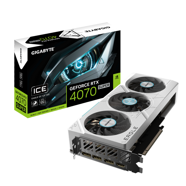 Видео карта GIGABYTE RTX 4070 SUPER EAGLE OC ICE 