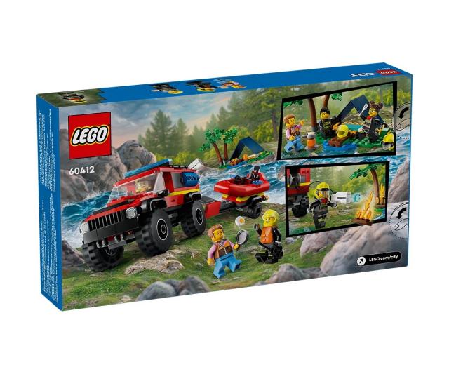 LEGO City - 4x4 Fire Truck with Rescue Boat - 60412 