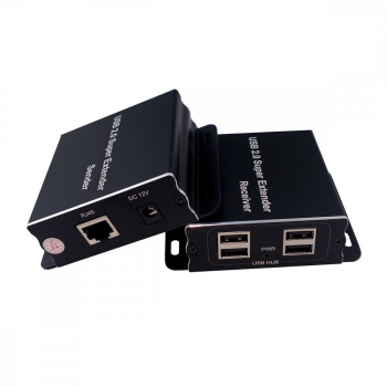 USB Extender by single CAT5e/6 till 100 m ESTILLO ASKHU04-USB 1x4