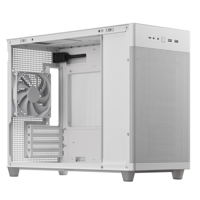 Case ASUS PRIME AP201 Mesh, MicroATX, White 