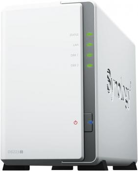 Мрежов сторидж Synology DS223j, За 2 диска, Realtek RTD1619B 4-core 1.7GHz, 1 GB