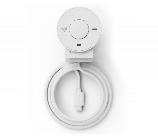 Web Cam with microphone LOGITECH Brio 300 White 