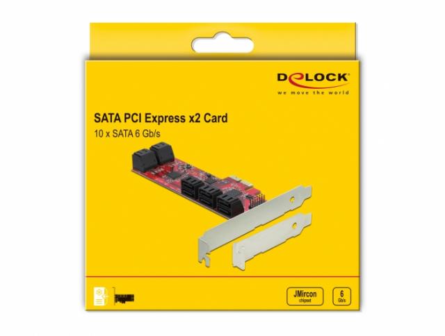 Controller Delock SATA PCI Express Card - 10 ports 