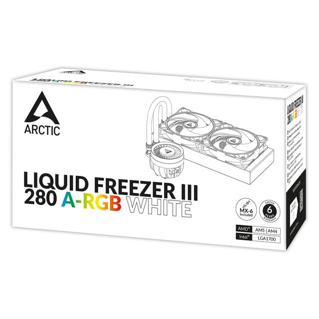 Охладител за процесор Arctic Liquid Freezer III 280 White A-RGB 