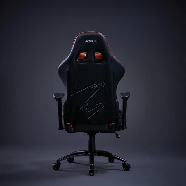 Gigabyte Aorus AGC310 Gaming Chair, Black and Orange 