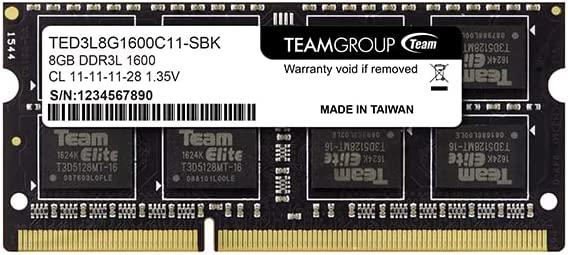 Memory Team Group Elite DDR3L - 8GB, 1600 mhz, CL11-11-11-28 1.35V 