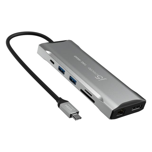 Докинг станция j5create JCD397 100W, 4K60 Elite USB-C, 10Gbps 