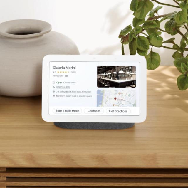 Смарт тонколона Google Nest Hub 2nd gen, Сензорен екран, Гласов асистент, Тъмно сива 