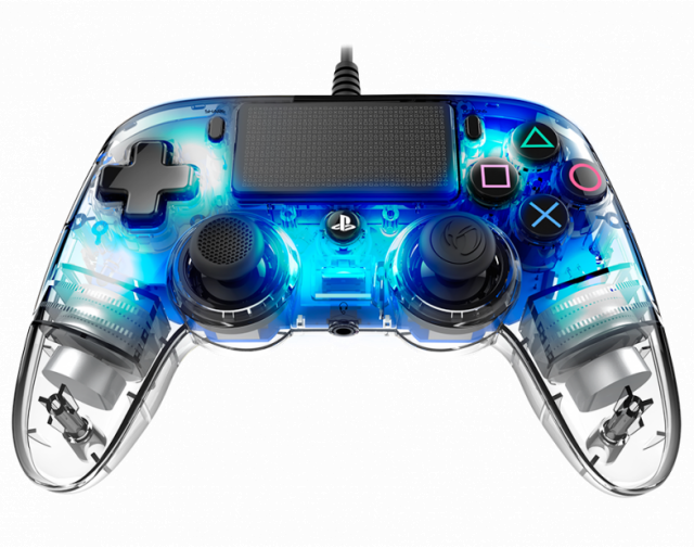 Wired Gamepad Nacon Wired Illuminated Compact Controller Blue 