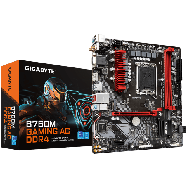 Дънна платка GIGABYTE B760M GAMING AC, LGA 1700 